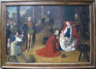 Поклонение волхвов, c.1465 - Юстус ван Гент