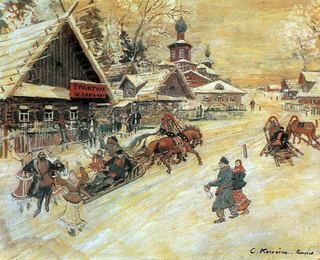 Россия. Праздничное гулянье. 1930-е