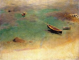 Лодка в водах Капри, c.1878