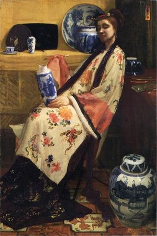Пурпур и роза: Ланг Лейцен шести марок, 1864 - Джеймс Макнил Уистлер