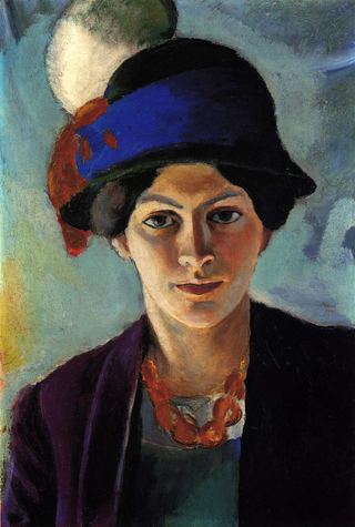 Портрет жены художника в шляпе, 1909