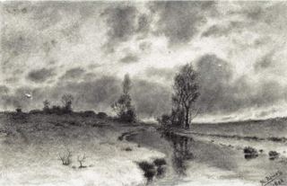 Речной пейзаж, 1892 - Николай Рерих