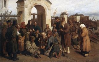 Поющие нищие (Пилигримы), 1873 - Виктор Васнецов