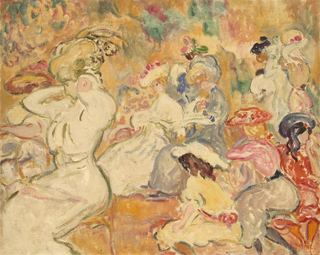 Молодые женщины в саду, c.1898