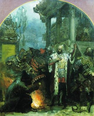 Князь Александр Невский в Золотой Орде, 1876 - Генрих Семирадский