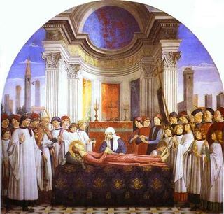 Похороны святой Фины, 1473 - 1475