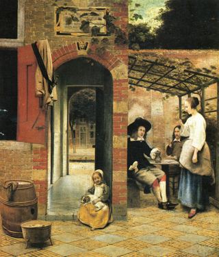 Двор дома в Делфте, c.1658