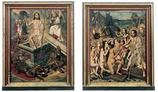 Воскресение и сошествие Христа в подвешенное состояние, 1480 - Бартоломе Бермеджо