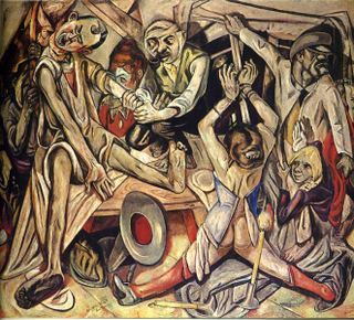 Ночь, 1918 - Макс Бекманн