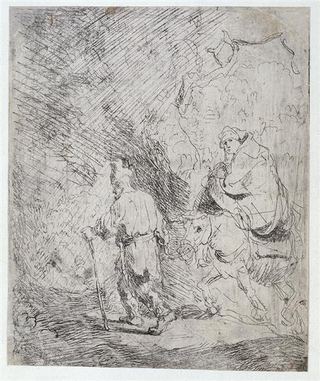 Бегство в Египет. Эскиз, 1627