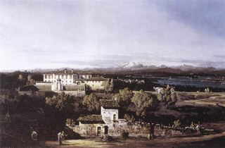 Вид на виллу Каньола в Газзада-не-Варезе, 1744
