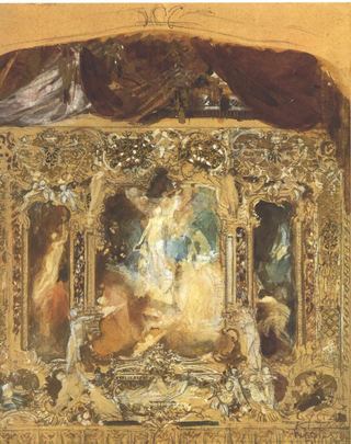 Эскиз театрального занавеса, 1883