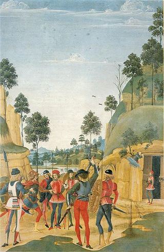 Святой Бернардино освобождает узника, 1473
