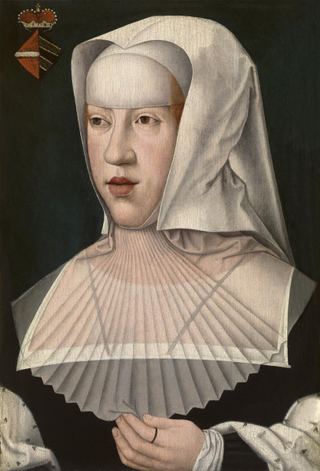 Портрет Маргариты Австрийской, герцогини Савойской, c.1520 - Бернар Ван Орлей