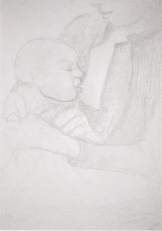 Кормящая мать и дитя, 1902 - Паула Модерсон-Беккер