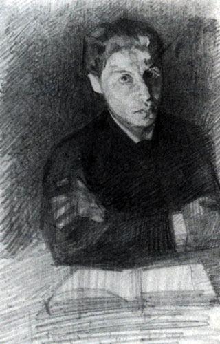 Автопортрет, 1880 - Михаил Врубель