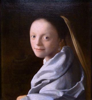 Этюд молодой женщины, c.1665 - c.1667 - Иоганн Вермеер