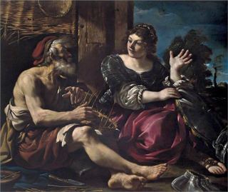 Эрминия и пастух, 1620