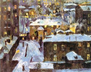 Ночь на Патриарших прудах, 1928 - Аристарх Лентулов