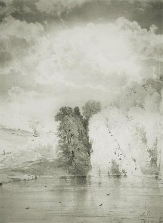 Деревья у озера. 1868