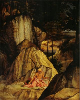 Святой Иероним, медитирующий в пустыне, 1506