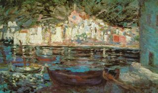 Вид на Кадакес с Плайя-Поаль, 1920
