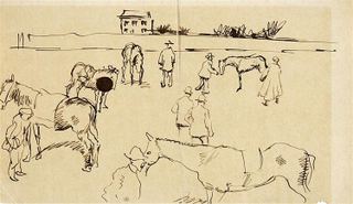 Конный рынок, 1908 - Август Макке