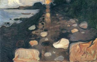 Лунный свет на берегу, 1892