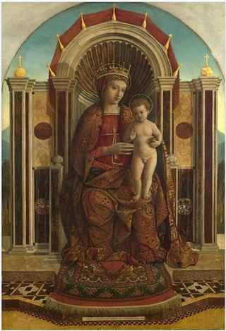 Богоматерь с Младенцем на троне, c.1485
