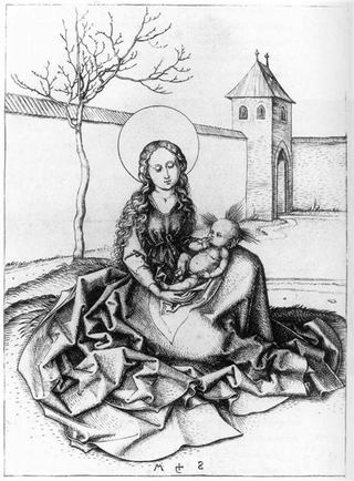 Мадонна с Младенцем во дворе, c.1480