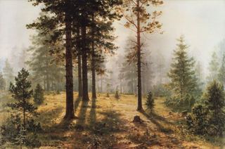 Туман в лесу. 1890-е 27х34
