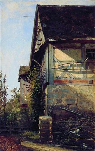 Маленький домик в Дюссельдорфе, 1856 - Иван Шишкин