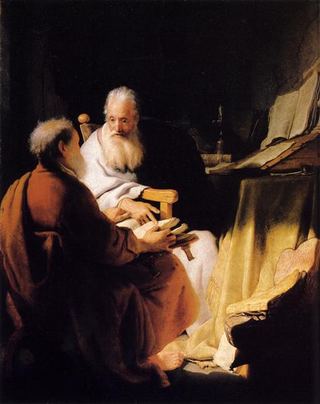 Два старика спорят, c.1628