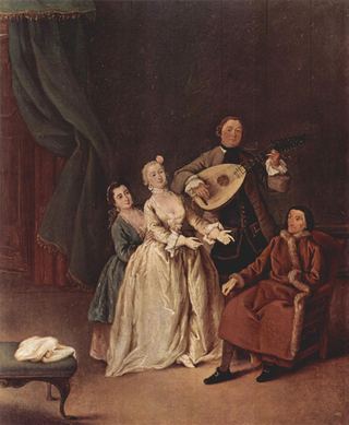 Семейный концерт, c.1760