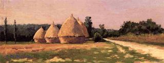 Пейзаж со стогами сена, c.1874
