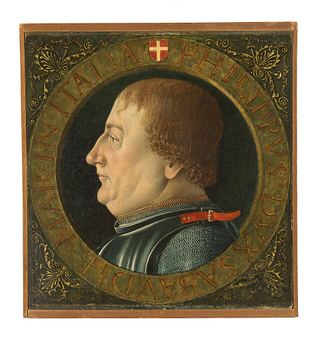 Портрет Филиппа II, герцога Савойского (1438-1497), в пояс, в доспехах.