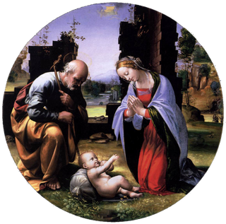 Поклонение младенцу, c.1499 - Фра Бартоломео