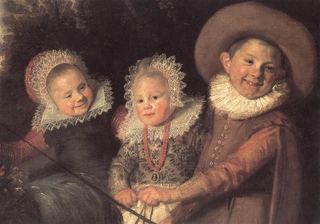 Группа детей (фрагмент), c.1620 - Франс Хальс