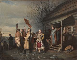 Сельский крестный ход на Пасхе