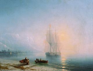Спокойное море 1863 45х58
