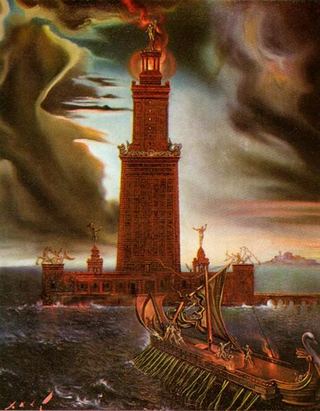 Маяк в Александрии, 1954