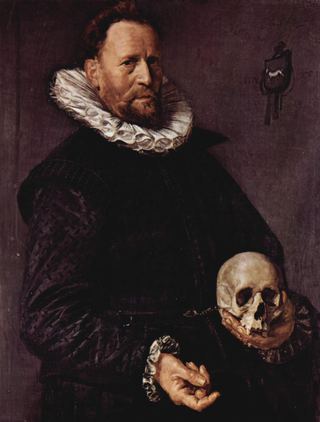 Портрет мужчины с черепом, 1612 - Франс Хальс