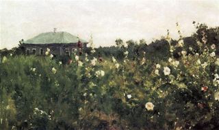 Мальвы в Саратовской области, 1889 - Константин Коровин