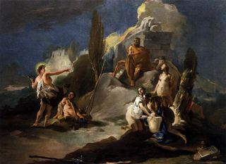 Аполлон и Марсий, c.1725