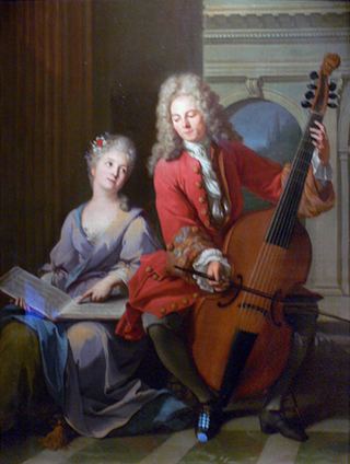 Урок музыки, 1710 - Жан-Марк Наттье