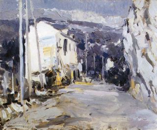 Дорога в южном городе. 1908