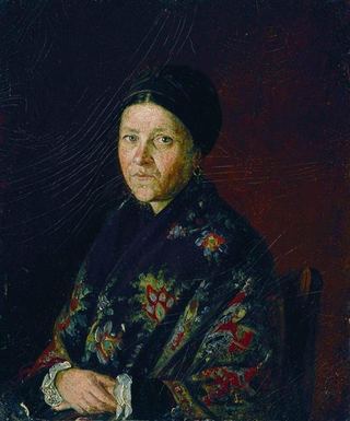 Портрет А. Бочаровой, тёти художника, 1859 - Илья Репин