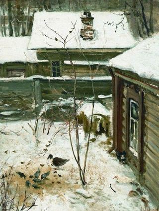 Дворик. Зима. 1870-е