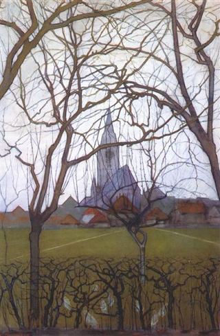 Деревенская церковь, 1898