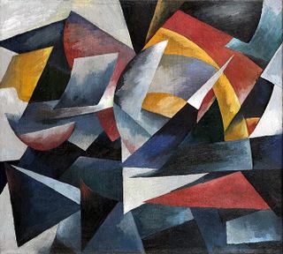 Футуристическая композиция, 1917 - 1918